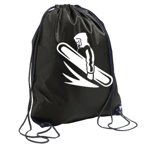 Cooler Snowboarder im Hoodie Sonstig. Rucksack Cooler Snowboarder im Hoodie Rucksack