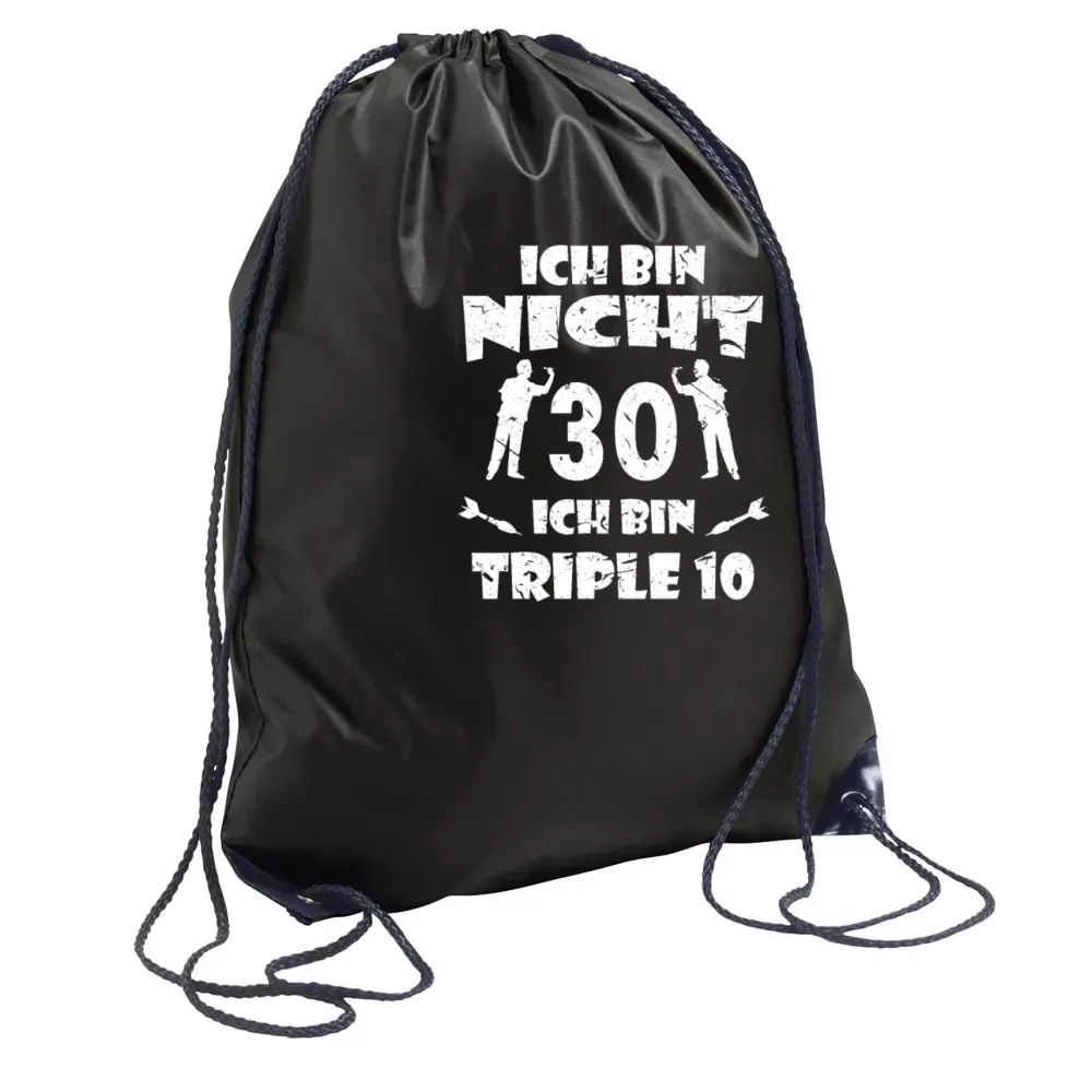  Sonstig. Rucksack mit Aufdruck 'Dartspieler 30 Geburtstag Triple 10 Dart Geschenk'