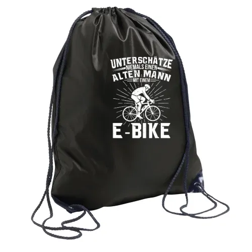 E-Bike Bike Mountainbike Fahrrad Motiv MTB Ebike Rucksack Sonstig. Turnbeutel