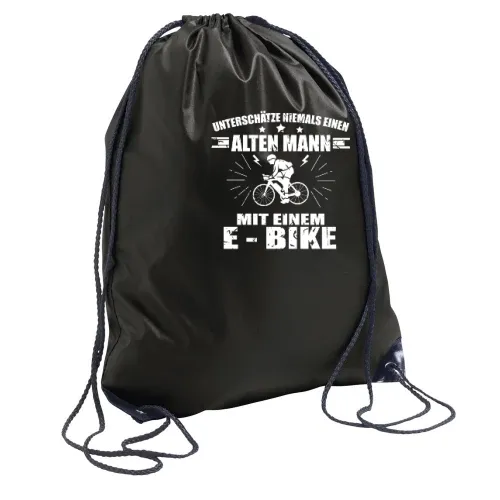 E Bike Fahrrad Rentner Radfahrer Fahrradfahren Sonstig. Rucksack