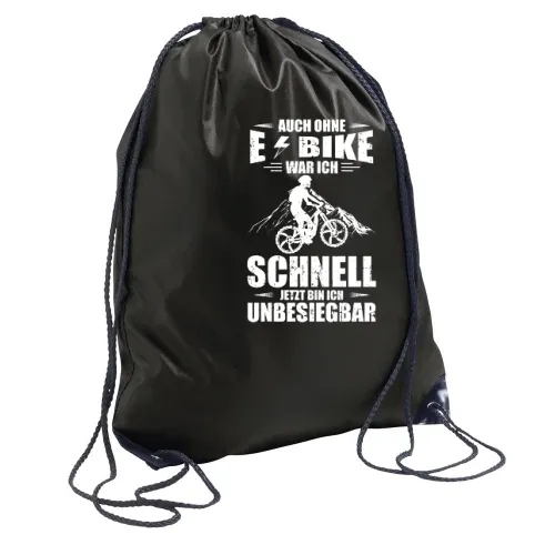 E-Biker Schnell Unbesiegbar Mountainbike Ebike MTB Rucksack
