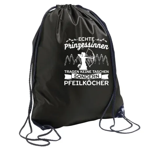 Echte Prinzessinnen tragen Pfeilköcher Rucksack