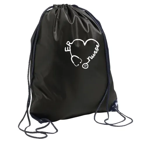 ER Krankenschwester Stethoskop Herz Krankenpflege Rucksack Sonstig. Turnbeutel