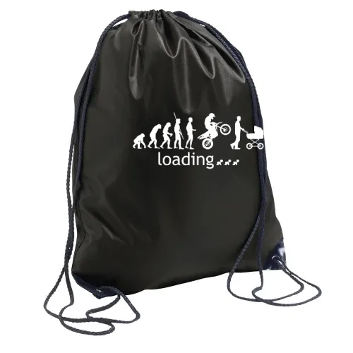 Evolution Enduro mit Kinderwagen loading Rucksack