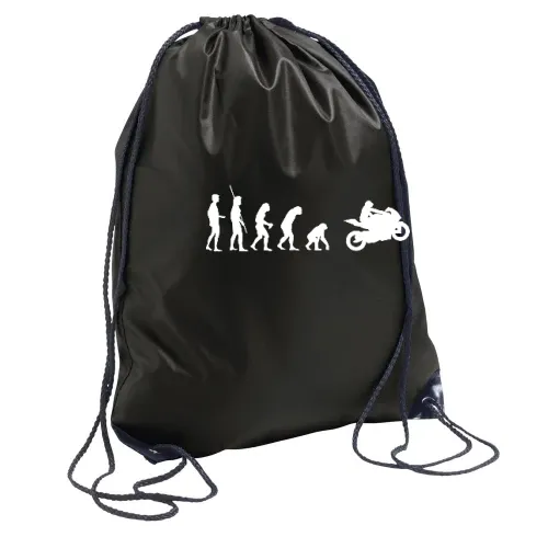 Evolution Motorrad Rückwärts Rucksack