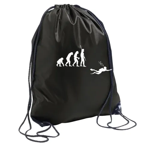 Evolution Taucher mit Flasche Rucksack Sonstig. Turnbeutel