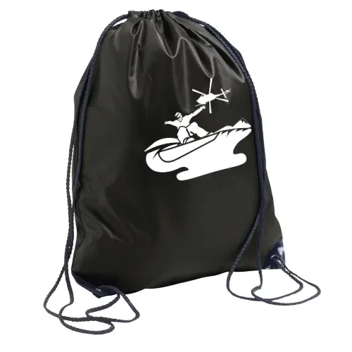 Extreme Snowboarder Hubschrauber Helicoptersprung Rucksack