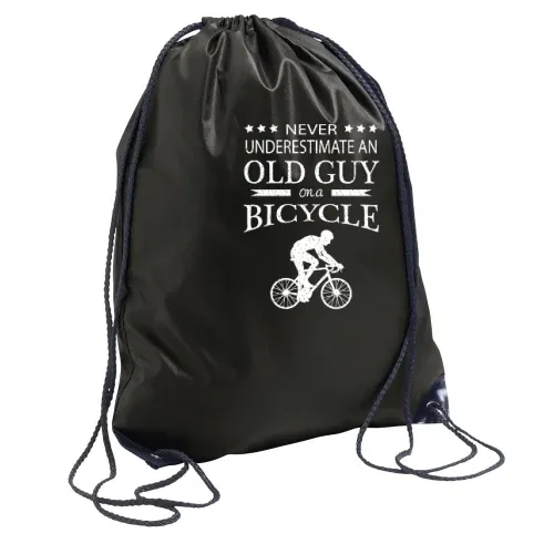 Fahrrad Radfahrer Rentner Biker Alter Mann Spruch Rucksack Sonstig. Turnbeutel