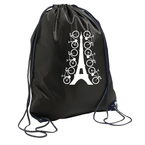 Fahrrad um Eifelturm in Paris Rucksack Sonstig. Turnbeutel