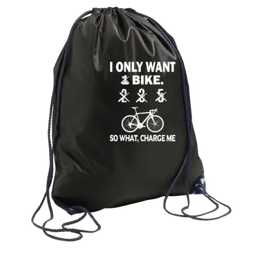 Fahrradfahrer will nur 1 Fahrrad Radfahrer Spruch Rucksack Sonstig. Turnbeutel