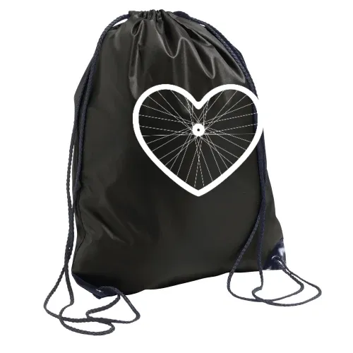 Fahrradfelge in Herzform Rucksack Sonstig. Turnbeutel