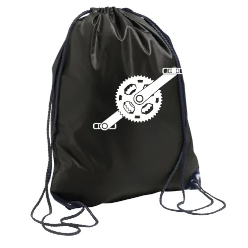 Fahrradkurbel mit Pedalle Rucksack