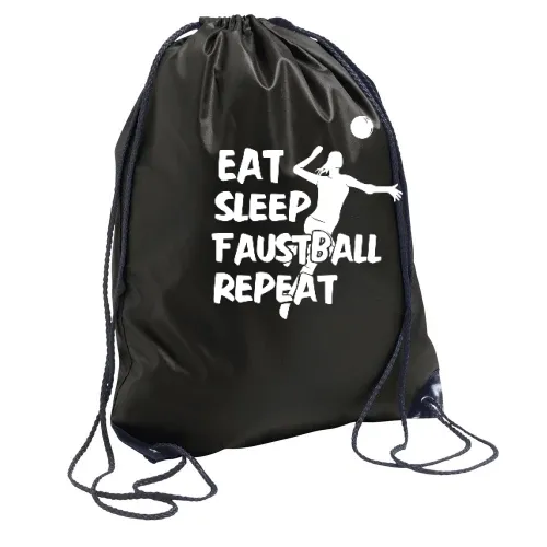 Faustballerin Eat Sleep Faustball Repeat Motiv Sonstig. Rucksack Faustballerin Eat Sleep Faustball Repeat Motiv Rucksack