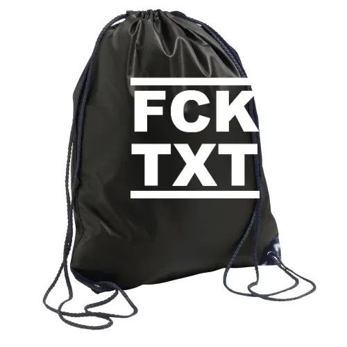 FCK dein Text Rucksack Sonstig. Turnbeutel