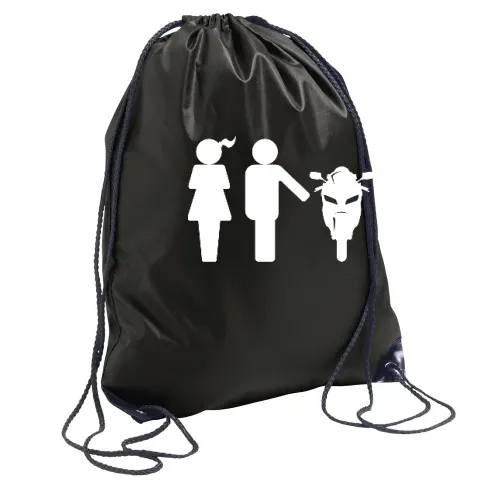 Frau Mann Motorrad Sonstig. Rucksack Frau Mann Motorrad Rucksack