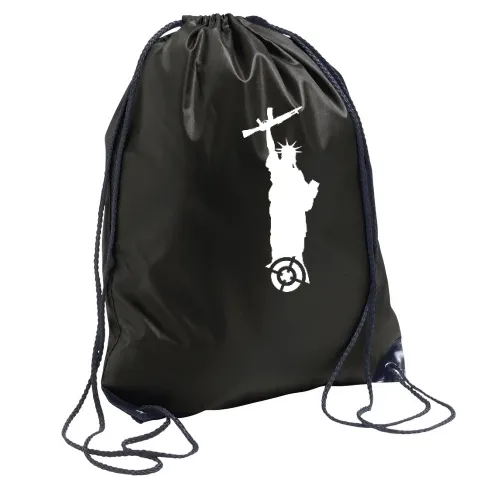 Freiheitsstatue mit Waffe Rucksack Sonstig. Turnbeutel