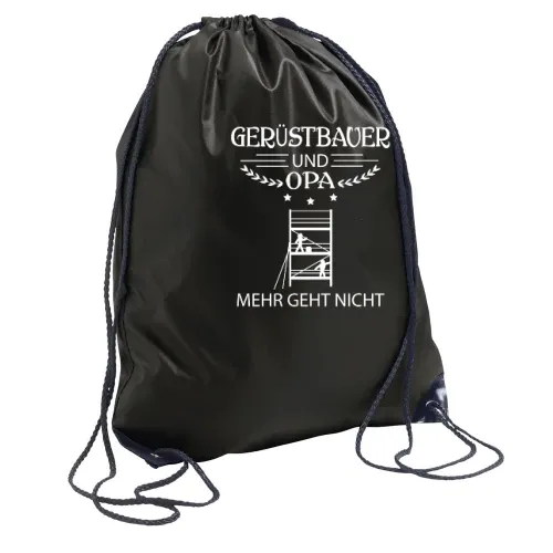 Gerüstbau Baustelle Großvater Gerüstbauer und Opa Rucksack Sonstig. Turnbeutel