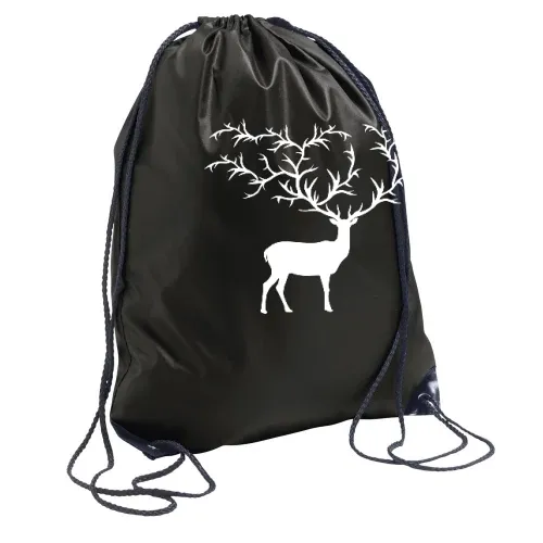 großes Hirschgeweih Rucksack Sonstig. Turnbeutel