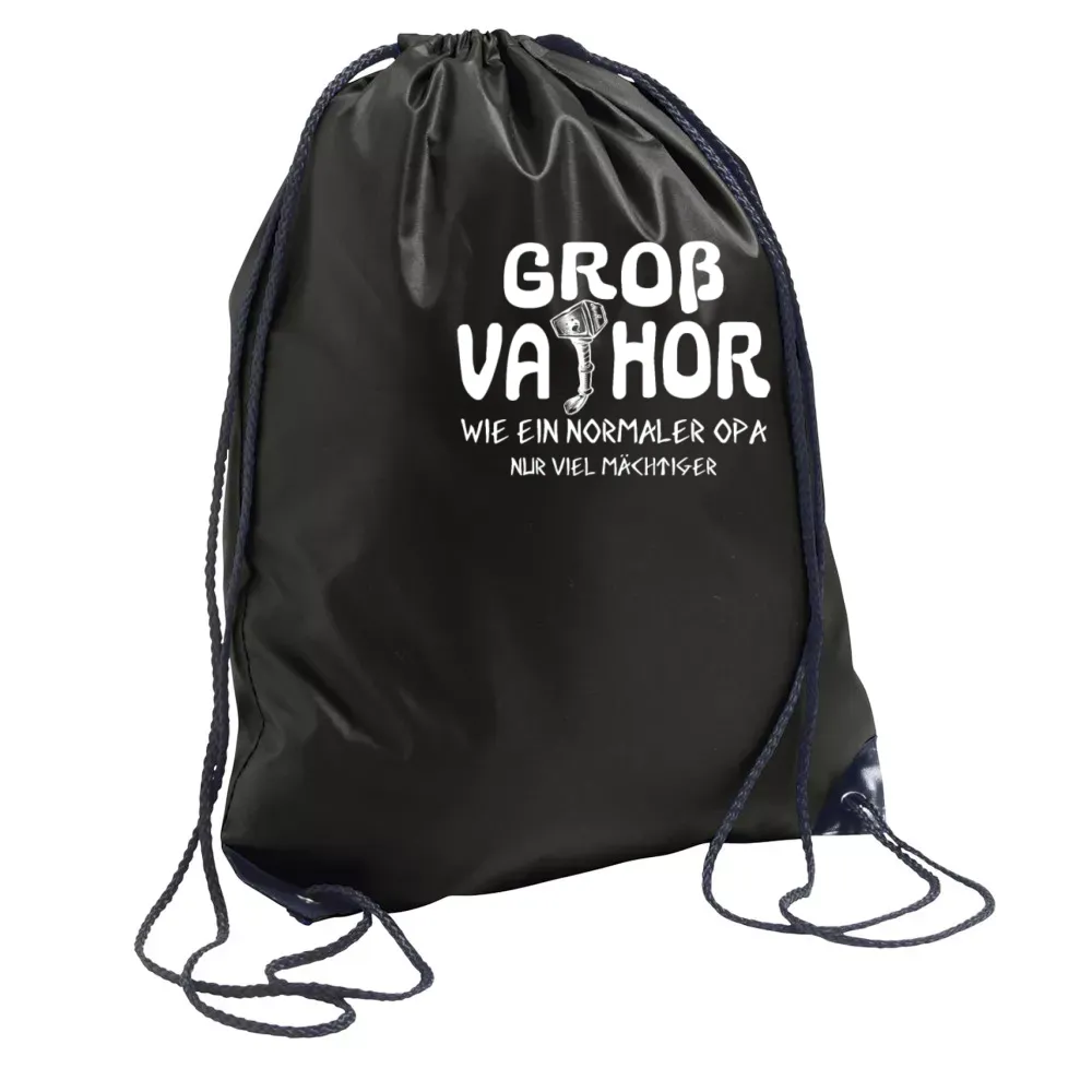  Sonstig. Rucksack mit Aufdruck 'Großvater Mächtiger Opa Grossvater Vatertag Motiv'