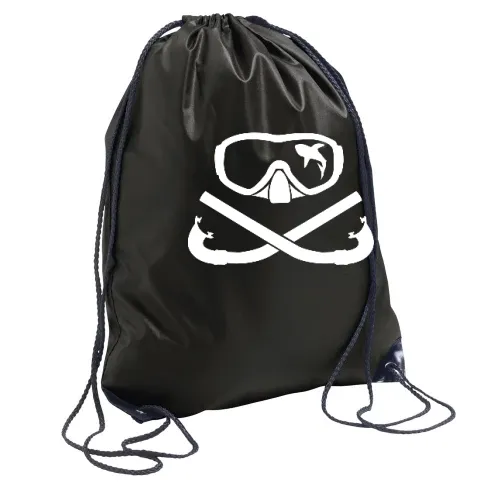 Hai in Taucherbrille mit gekreuzten Schnorchel Rucksack Sonstig. Turnbeutel