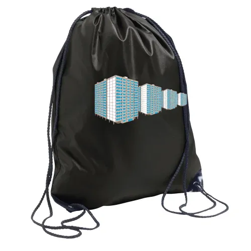 Hochhaus Plattenbausiedlung Ost Rucksack