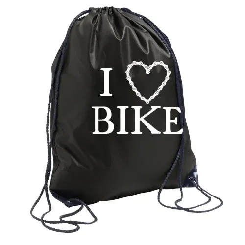 I Love Bike Kettenherz Rucksack