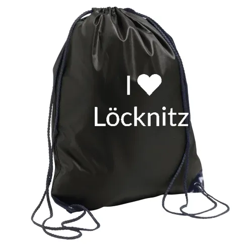 I Love Löcknitz Rucksack Sonstig. Turnbeutel