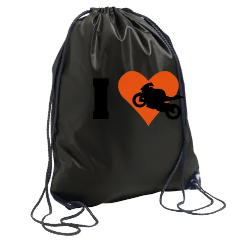 Ich liebe Motorrad Rucksack