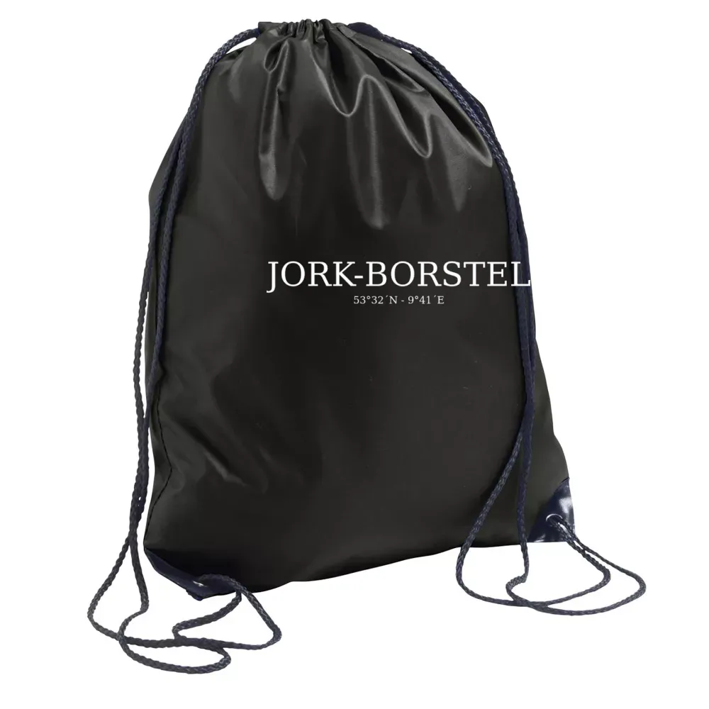  Sonstig. Rucksack mit Aufdruck 'Jork-borstel Koordinaten'