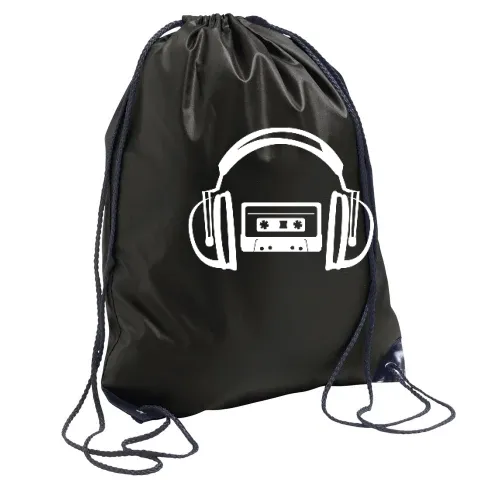 Kassette hört Kopfhörer Rucksack Sonstig. Turnbeutel