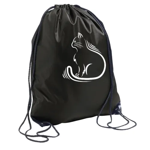 Katzen Silhouette Sitzend Rucksack Sonstig. Turnbeutel