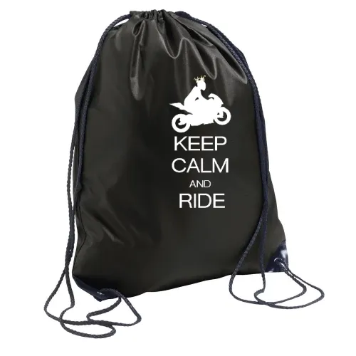keep calm and ride Sonstig. Rucksack