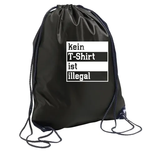 kein T-Shirt ist illegal Rucksack
