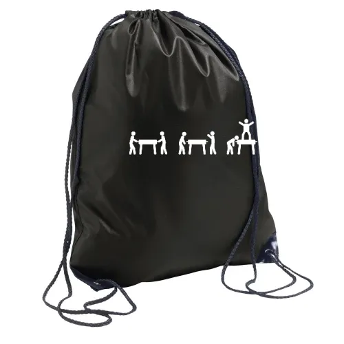 Kickertisch Evolution Strichmännchen Rucksack Sonstig. Turnbeutel