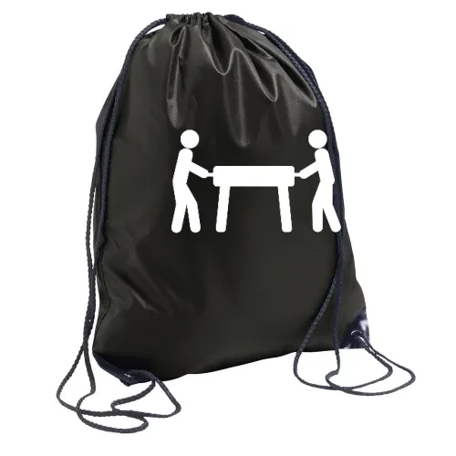 Kickertisch Strichmännchen Rucksack Sonstig. Turnbeutel