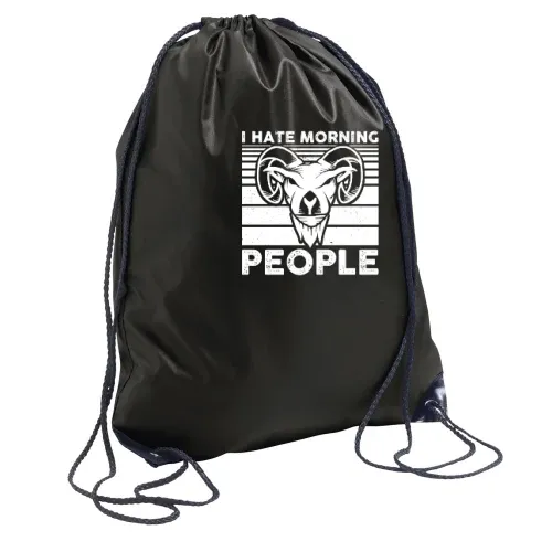 Langschläfer Morgenmuffel Ziegenbock - Bock Motiv Rucksack Sonstig. Turnbeutel