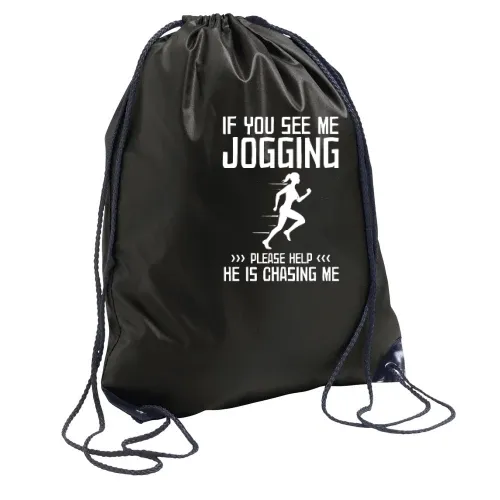 Lustiger Jogger Joggen Jogging Spruch Rucksack