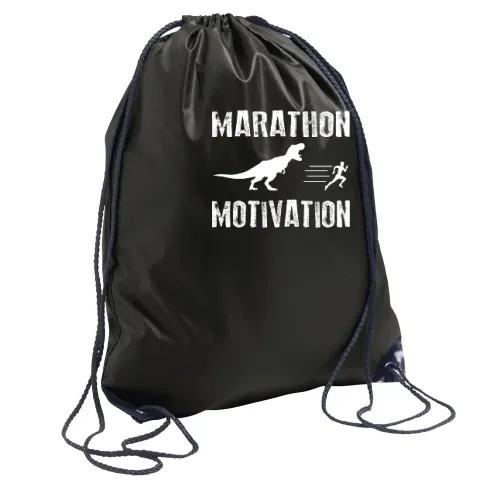 Marathon Marathonlauf Marathonläufer Dino Geschenk Rucksack Sonstig. Turnbeutel