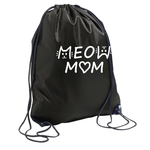 Meow Mom Katzendame Katzenliebhaber Rucksack