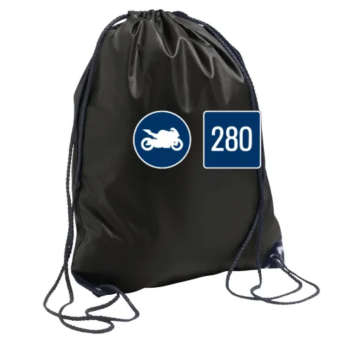 Motorrad Richtgeschwindigkeit Rucksack