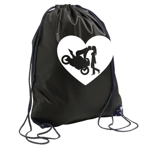 Motorradkuß Herz Sonstig. Rucksack Motorradkuß Herz Rucksack