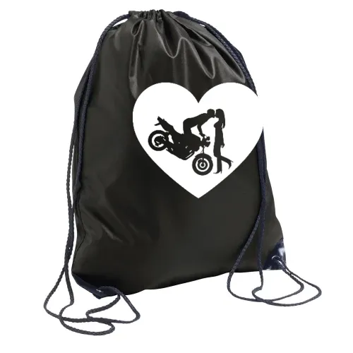 Motorradkuß Naked Bike Herz Sonstig. Rucksack Motorradkuß Naked Bike Herz Rucksack
