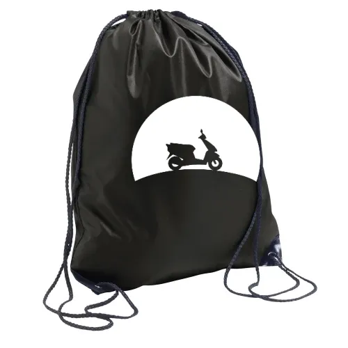 Motorroller im Sonnenuntergang Sonstig. Rucksack Motorroller im Sonnenuntergang Rucksack