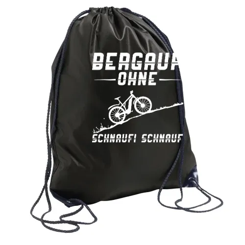 MTB Pedelec Ebike - Bergauf Ohne Schnaufi Schnauf Rucksack Sonstig. Turnbeutel