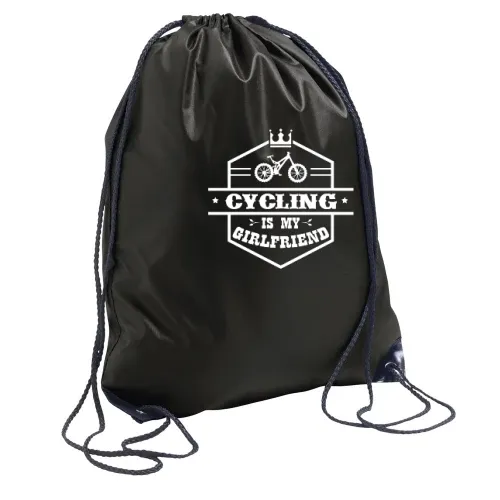 MTB Radfahrer Freundin Mountainbiker Fahrradfahrer Rucksack Sonstig. Turnbeutel