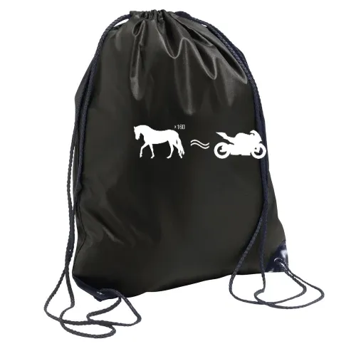 Pferd ist Motorrad Rucksack