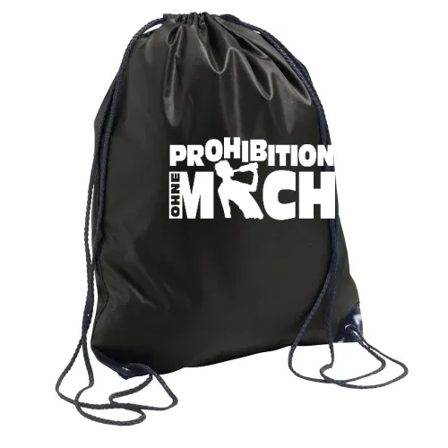 Prohibition ohne mich Rucksack Sonstig. Turnbeutel