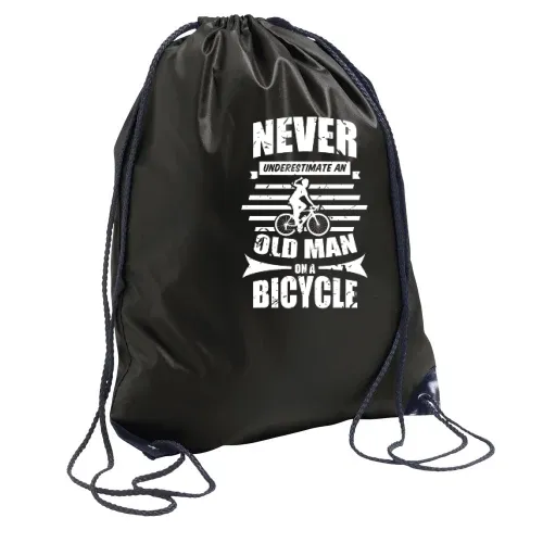 Radfahrer Fahrrad Rentner Bike Old Guy Spruch Rucksack Sonstig. Turnbeutel