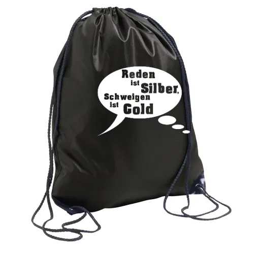 Reden ist Silder schweigen ist Gold Rucksack