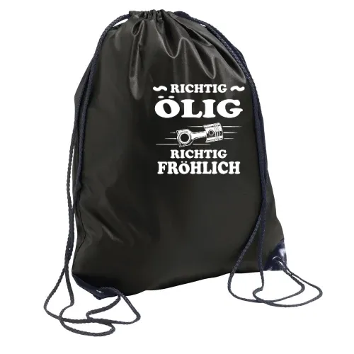 Richtig ölig Richtig Fröhlich Kfz Bastler Rucksack Sonstig. Turnbeutel